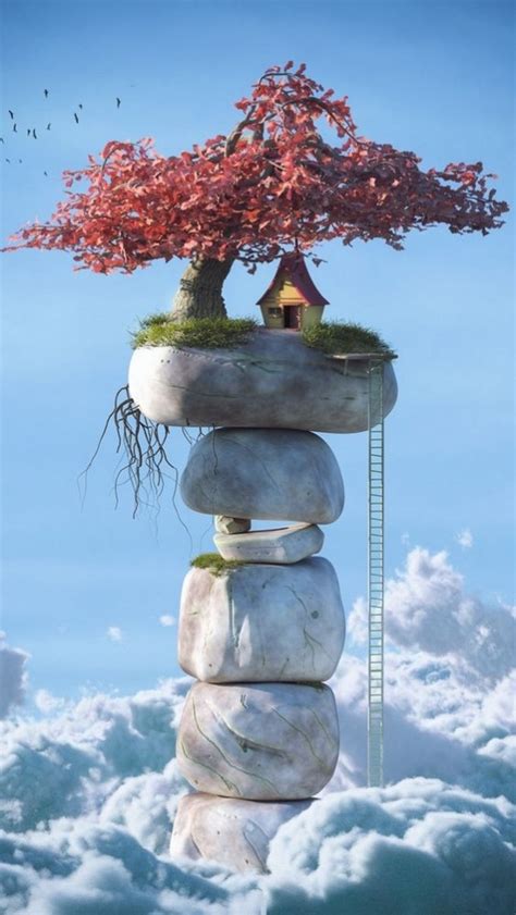 Download animated wallpaper, share & use by youself. Download Free Mobile Phone Wallpaper Floating House - 4996 - MobileSMSPK.net