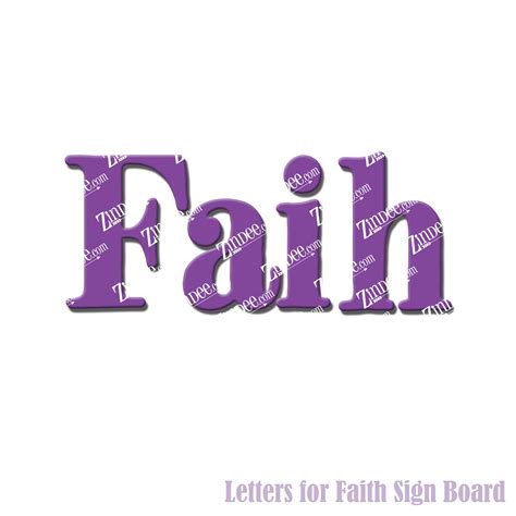 Faith Sign Letters Faih