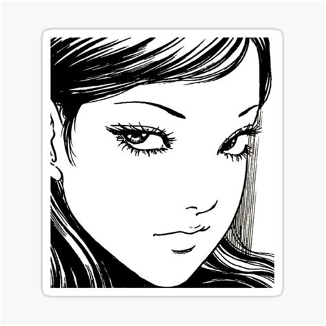 Tomie Aesthetic Manga Panel Sticker For Sale By Bbblgum Redbubble
