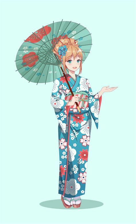 Top More Than 79 Anime Kimono Drawing Best Induhocakina