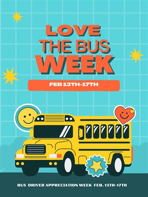 Love The Bus Week February 13th 17th E M Holt Elementary School