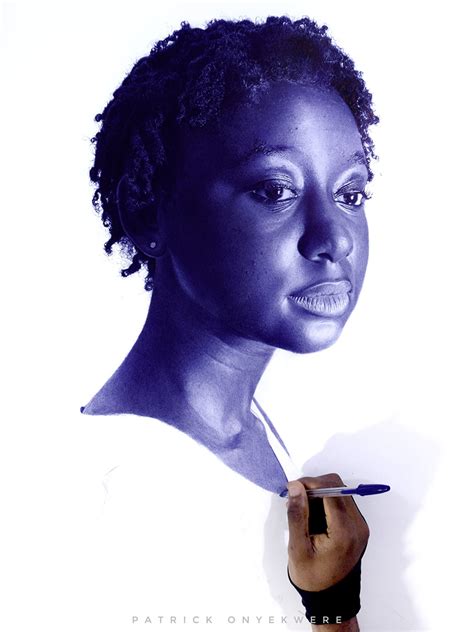 Patrick Onyekwere Creates Hyperrealistic Portraits With Ballpoint Pens