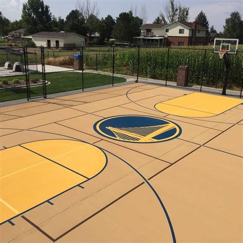 Basketball Court Surfaces With Custom Logo And Colors To Match Nba