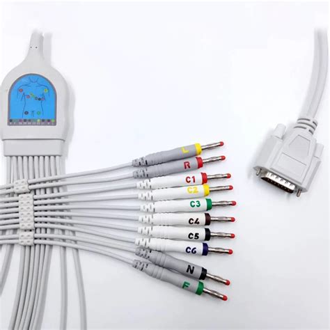 Wholesale New Ecg Patient Cable Ecg Cable 10 Lead Db 15 Pin Cable Ekg