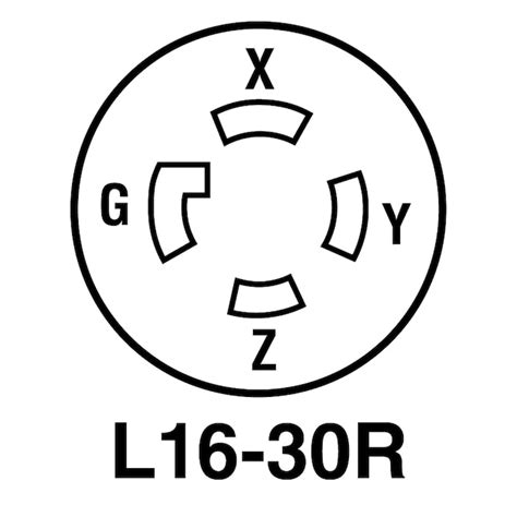 Legrand Turnlok 30 Amp 480 Volt Nema L16 30r 4 Wire Industrial Locking
