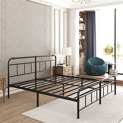 Uliesc 14 Inch Queen Size Bed Frame With Headboard And Footboard No