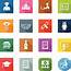 Flat Icons College Stock Illustration  Download Image Now IStock