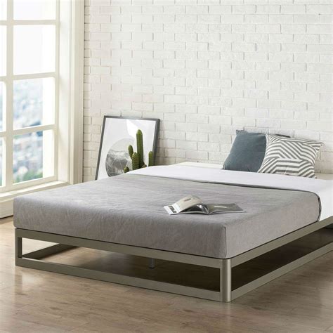 twin size modern heavy duty low profile metal platform bed frame by fast furnishings — 219 at