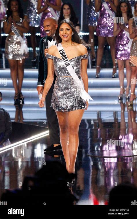 Miss Croatia Shanaelle Petty During The The 66th Miss Universe Pageant
