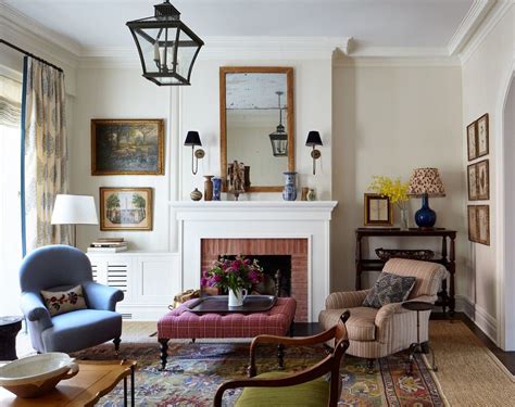 Living Room Mcgrath Ii English Country House Style White Fireplace