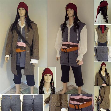 Capt Jack Sparrows Full Costume Set