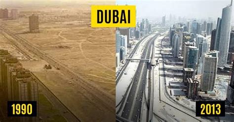 15 Before And After Photographs Of Cities From Around The World That Show