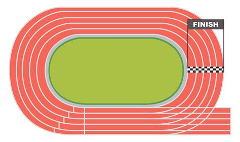 Aerial View Of A Running Track 302476 Vector Art At Vecteezy