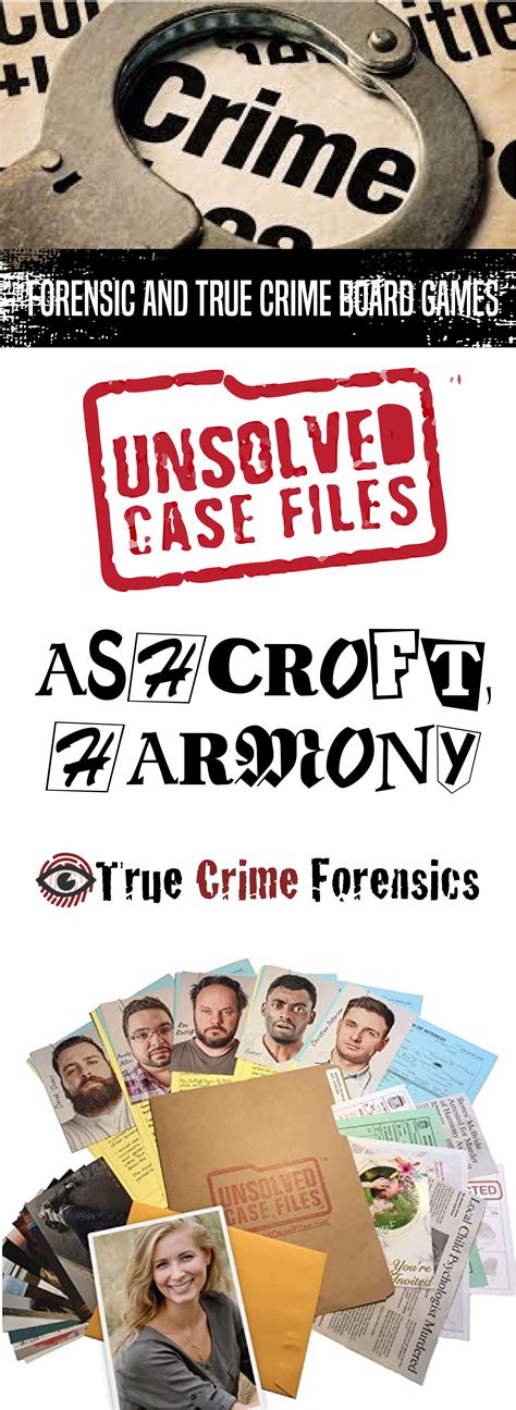 Unsolved Case Files Game Printable Free Printable Templates