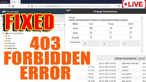 🔴live How To Fix 403 Forbidden Error Youtube