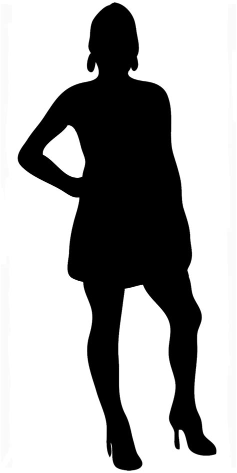 Female Body Silhouette Clip Art ~ Silhouette Woman Body Vector
