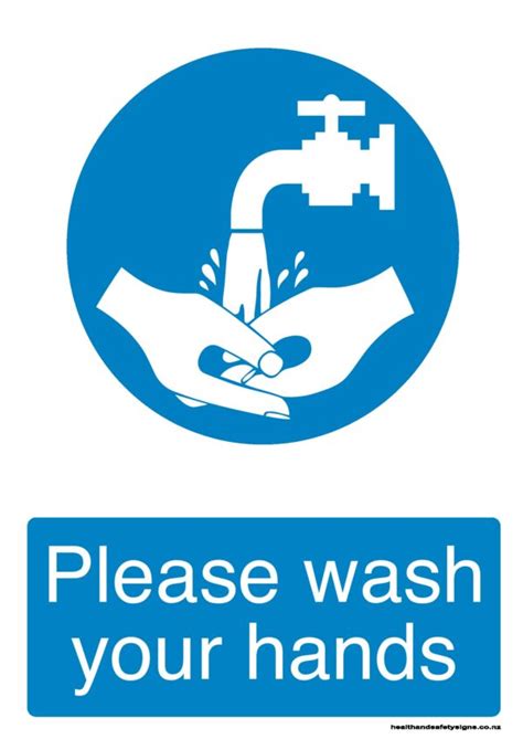 Please Wash Your Hands Health And Safety Signs