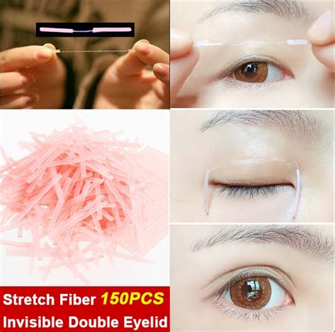 New Super Invisible Double Eyelid Sticker Stretch Fiber Eyelid Fold
