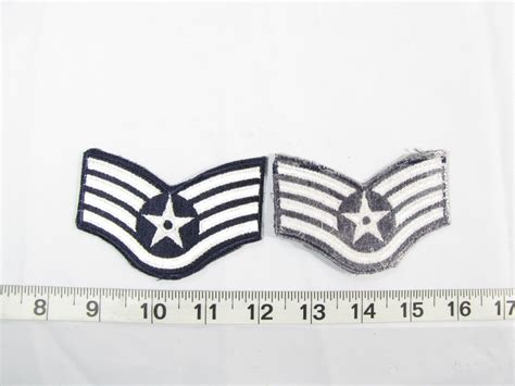 1 Pair New Military Usaf Air Force Ssgt E5 Uniform Chevrons Stripes