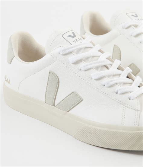 Veja Campo Chromefree Leather Shoes White Natural Always In Colour