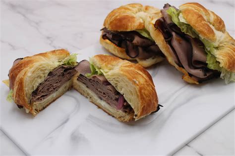 prantl s platters croissant sandwich tray savory roast beef 1 doz prantl s bakery