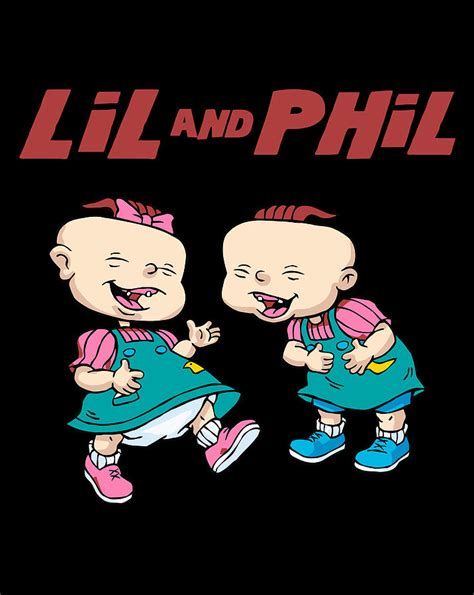 Rugrats Lil And Phil Laughing Poster Digital Art By Luke Henry