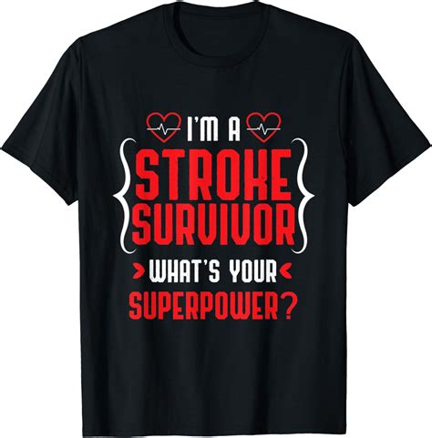 Cool I Am A Stroke Survivor Shirt Stroke Patients T T Shirt Amazon