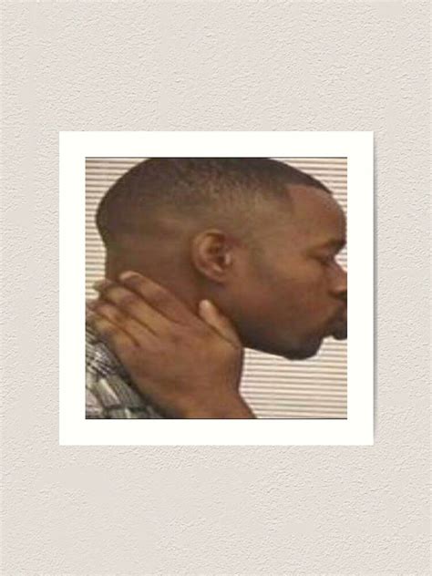 Two Black Men Kissing Meme Left Art Print For Sale By Jridge98