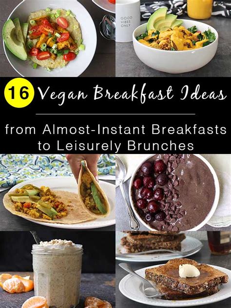 16 Vegan Breakfast Ideas to Kickstart Your Mornings - Glue & Glitter