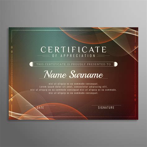 Certificate Background Design