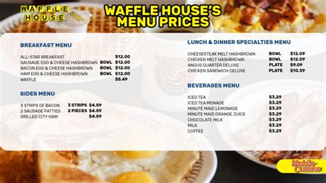 Updated Waffle House Menu Prices Latest Discounts 2024