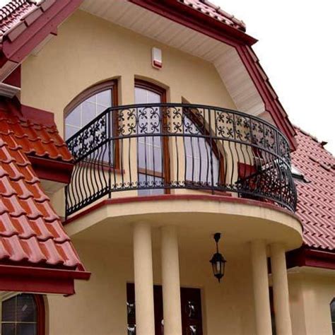 A porch is placed in front of the facade of a building it commands, and forms a low front. Balcony Railing in Surat, Gujarat, India - Balaji Engineering