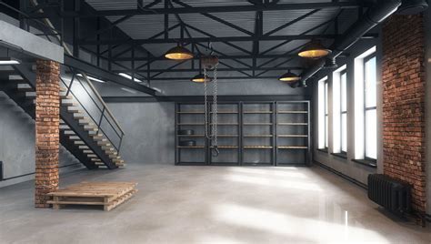 Warehouse loft | 3D model | Warehouse loft, Warehouse ...