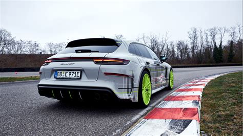 The regular panamera has a long, tapered rear cargo hatch, while the sport turismo comes with a more upright rear hatch like a station wagon. TechArt Porsche Panamera Turbo S E-Hybrid Sport Turismo ...