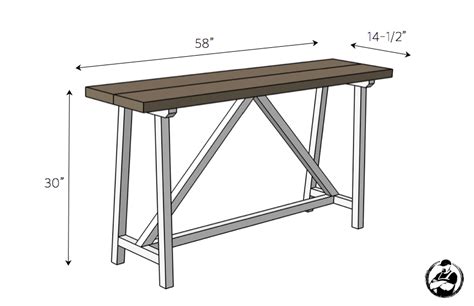 Diy Truss Console Table Plans Rogue Engineer