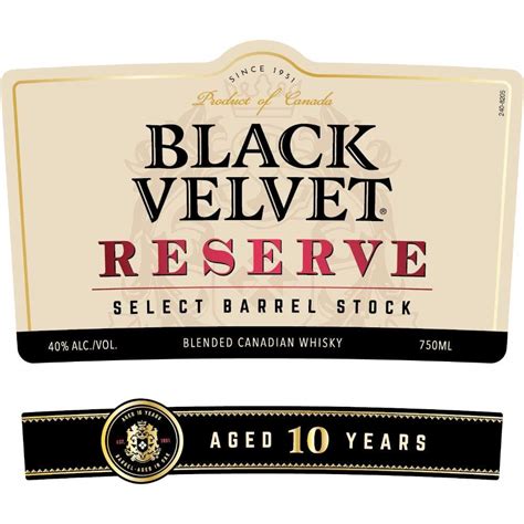 Buy Black Velvet Reserve 10 Year Old Canadian Whisky Online Reup Liquor