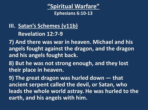 Ppt Spiritual Warfare Ephesians 610 13 Powerpoint Presentation