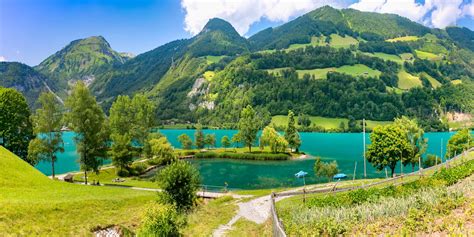 Swiss Village Lungern Switzerland Stock Image Image Of Summer