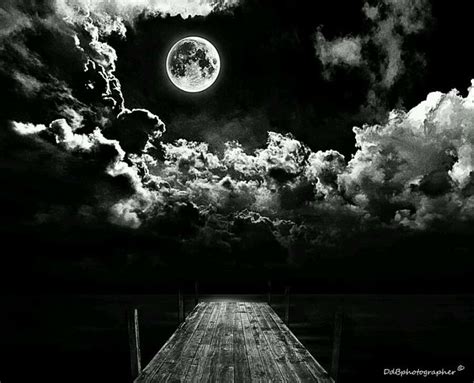 Moonstruck Moon Black And White Photography