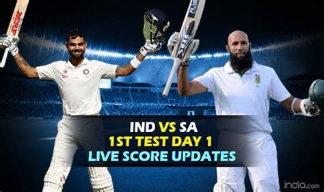 SA 28/2 | STUMPS | India vs South Africa 1st Test 2015 Day 1 Live ...
