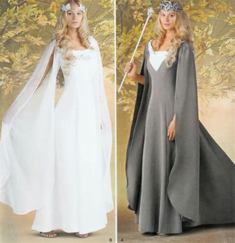 Details About 0202 Elven Dress Costume Lotr Queen Gown Sewing Pattern