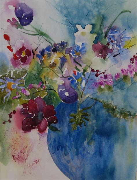 Loose Watercolor Images My Finest Hour Loose Watercolor Flowers