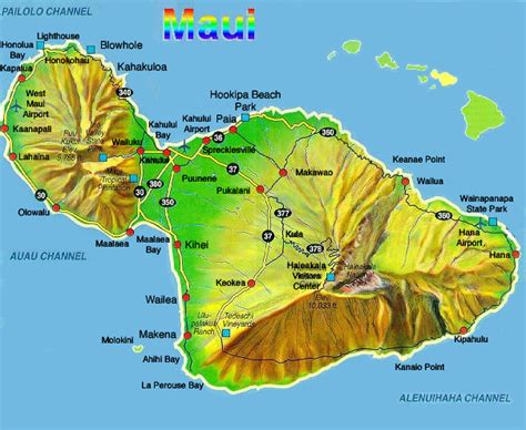 Maui Map Map Of Maui