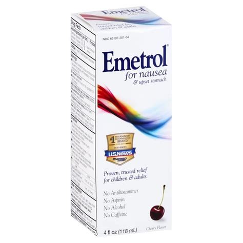 emetrol nausea and upset stomach relief cherry flavor 4 fl oz instacart