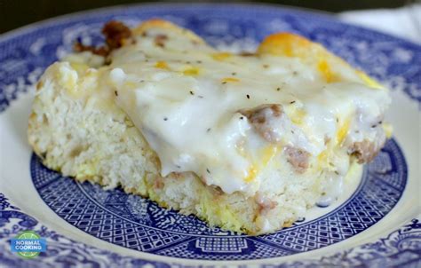 Sausage Biscuit N Gravy Casserole Normal Cooking Biscuits And