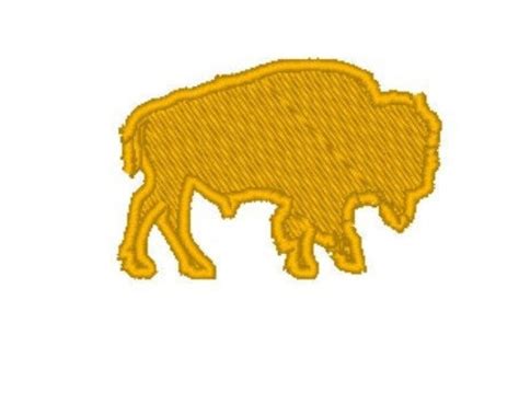 Buffalo Embroidery Buffalo Applique Buffalo Machine Etsy Uk