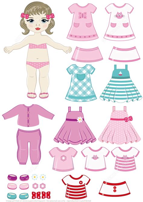 Paper Doll Pattern Free Printables Get What You Need For Free