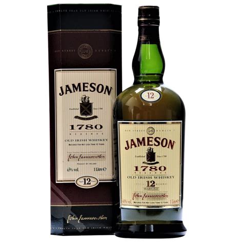 Jameson 12 Year Old 1780 Irish Whiskey Irish Spirit