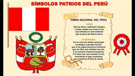Imagenes De Los Simbolos Patrios Del Peru Para Pintar Kulturaupice