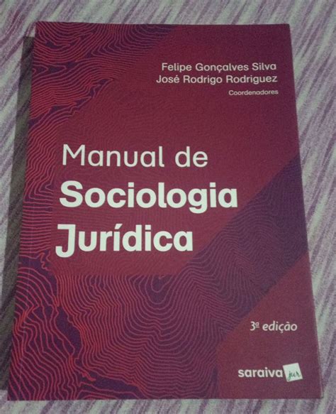 Manual De Sociologia Jurídica Livro Saraiva Usado 73322894 Enjoei